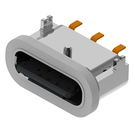 XB-TYPE C 3P wasserdichte Basis an Bord L=6,65mm (mit Stahlblech) (Zinklegierungsschale freigelegt 0,95)